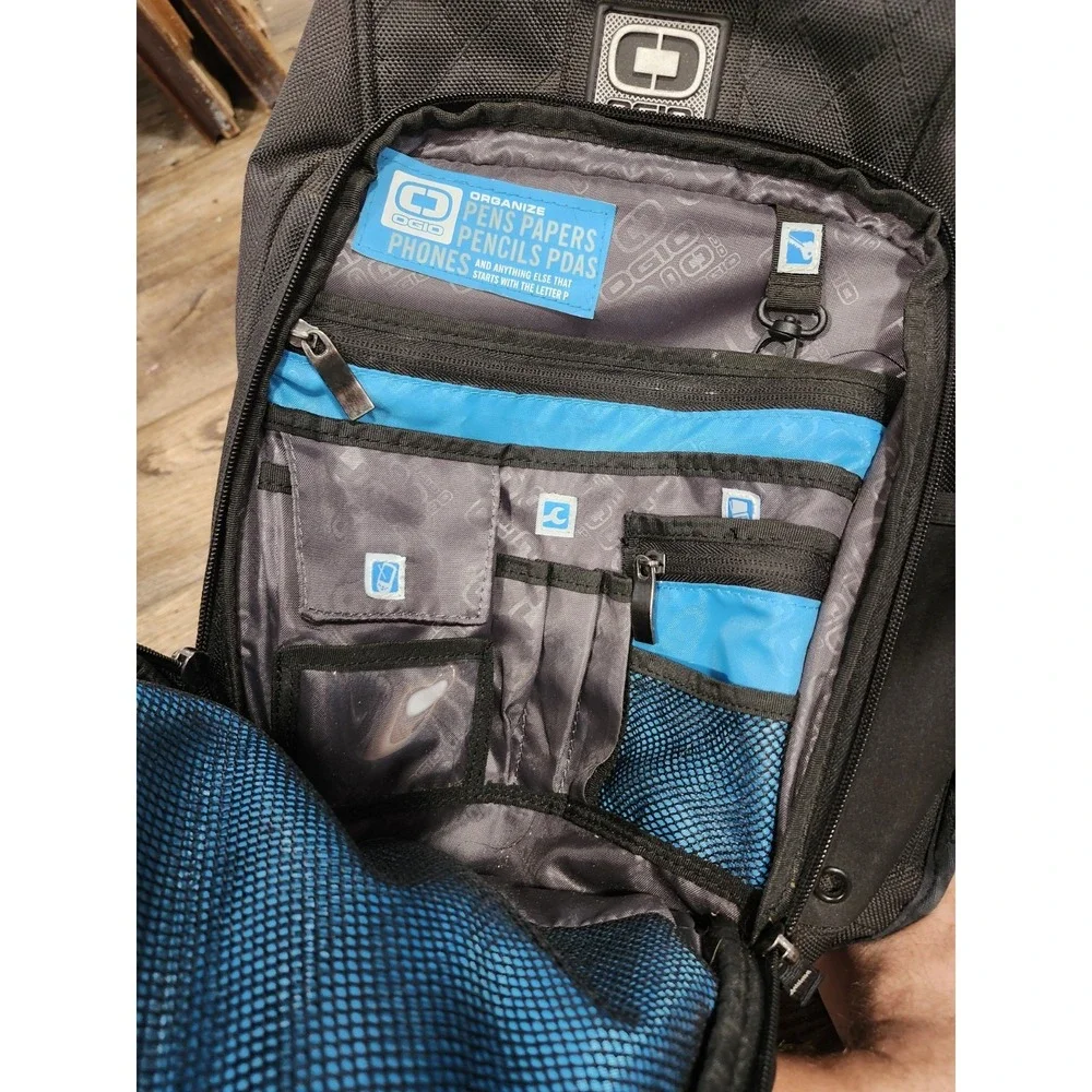 Ogio Proximo Laptop Backpack Audio Compatible Breathable Air Flow System Black